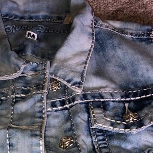 NWT Distressed Denim Vest Size MP